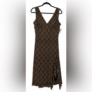 NWT Y2K Rampage Dress Black Brown Dark Romantic Size Large